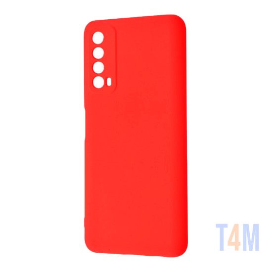 Capa de Silicone Para Huawei P Smart 2021/Y7a Vermelho